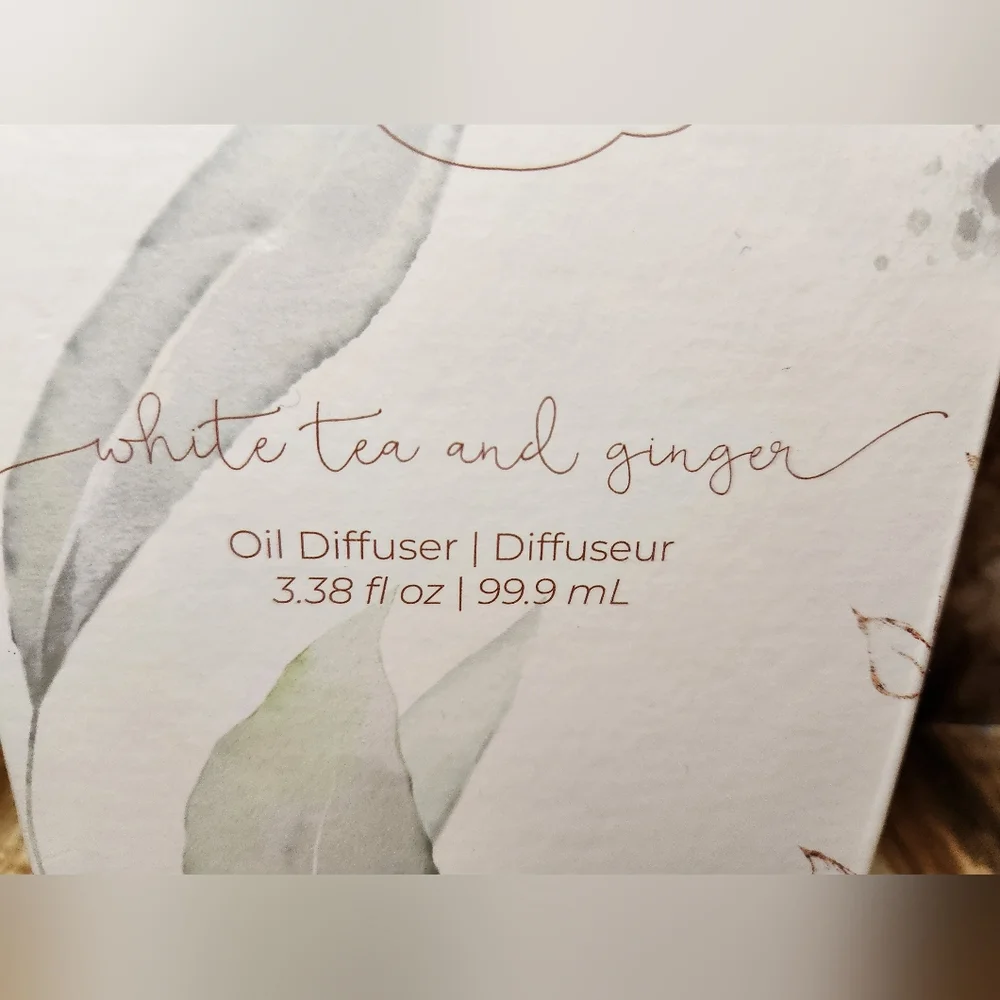 Rosy Rings White Tea And Ginger Diffuser Oil Diffuser 3.38 fl oz/99.9 ml NEW